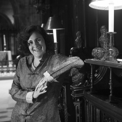 Author Kamila Shamsie at Manchester Cathedral