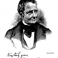 A drawing of writer Thomas de Quincey