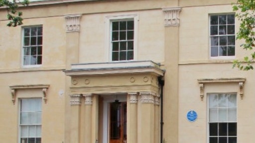 Image of the front of Elizabeth Gaskell's house