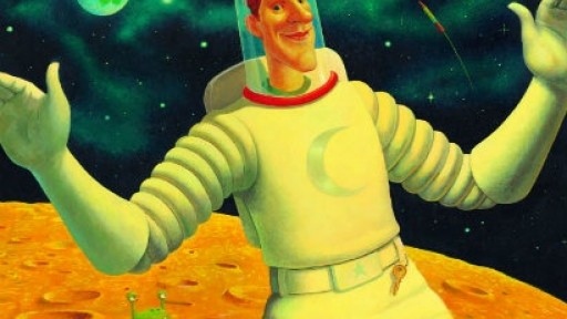 Image of the front cover of Man on the Moon
