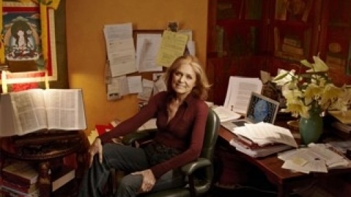 Gloria Steinem in study