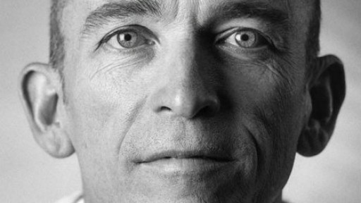 Black and white close up headshot of author Mark Doty