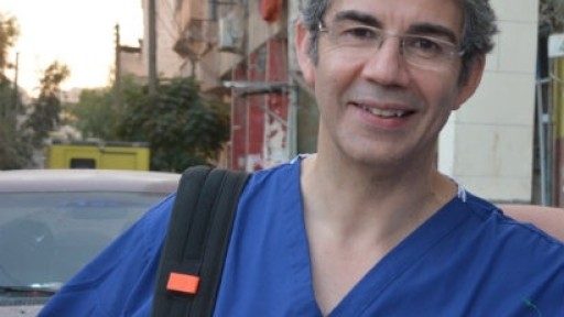 Headshot of War Doctor author David Nott in Aleppo