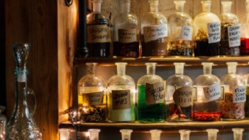 Image of apothecary bottles