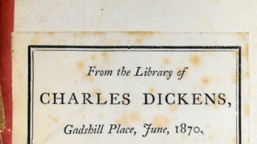 Book jacket of one of Charles Dickens' books