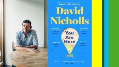 Image of author David Nicholls with his book jacket
