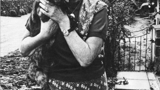 Lovely black and white photo of romantic author Barbara Pym.