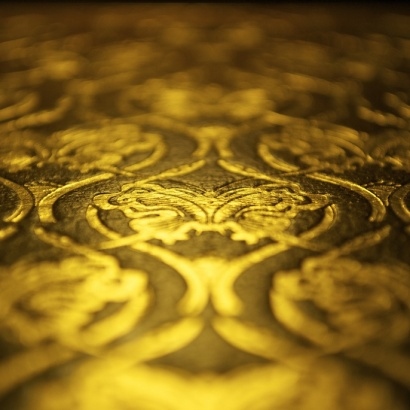 gold embossed book