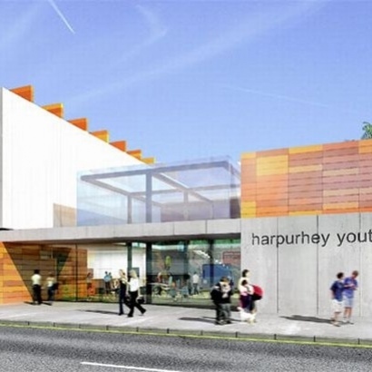 The outside of the factory youth zone in Harpurhey